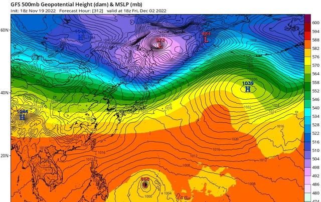 GFS最新预报，本月最后两天新台风“帕卡”出现概率增加