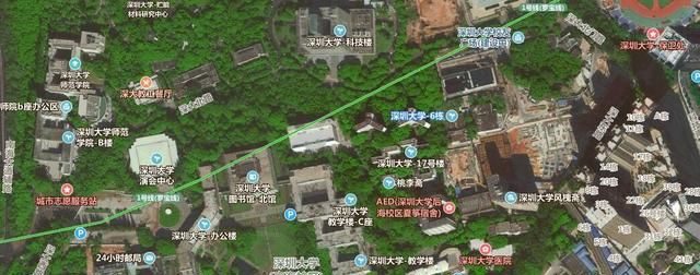 十秒看懂深圳大学地理布局（高清卫星图）