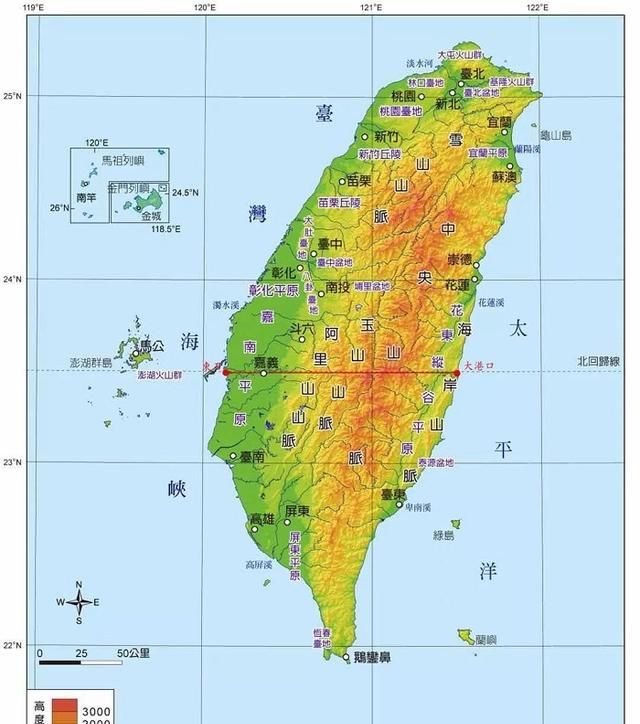 认为台湾省只是一个岛，那就大错特错了，真实台湾省竟然这么大？