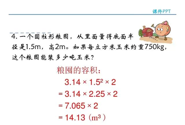 小学人教版六年级下册数学第3章《圆柱的体积》知识点+同步练习