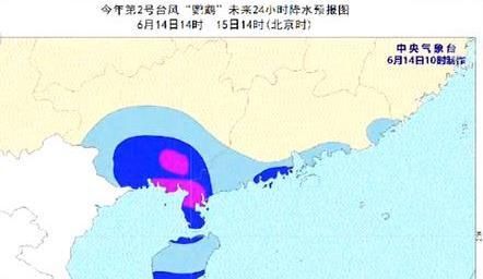 台风“鹦鹉”登陆广东 台风蓝色、暴雨蓝色双预警高悬