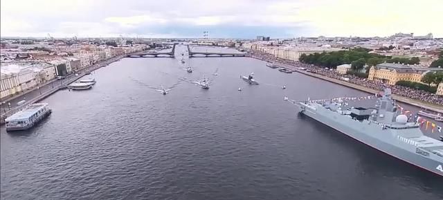 2022年俄罗斯海军节阅兵式圣彼得堡--阅兵式全过程译文