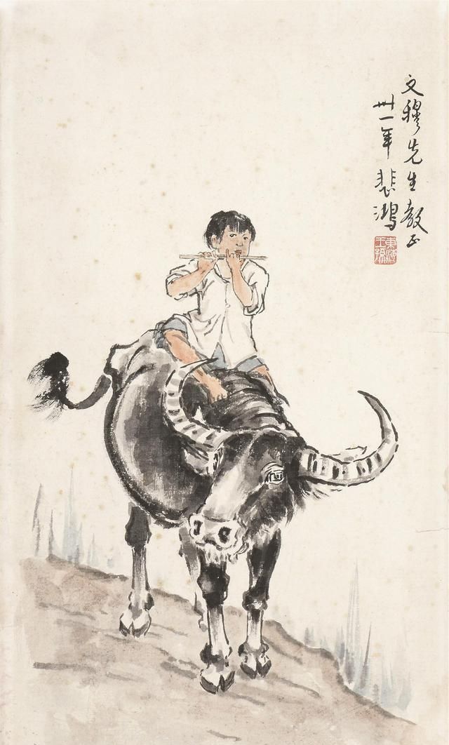 擅长！徐悲鸿擅长画马不容否认，他画牛画得又咋样呢？