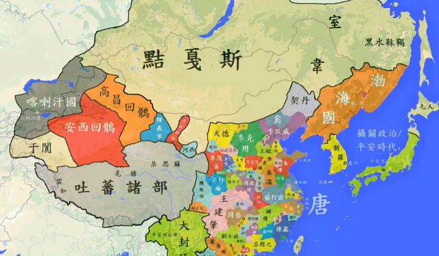 通过地图看唐朝版图变迁：一个庞大帝国，最后走向瓦解