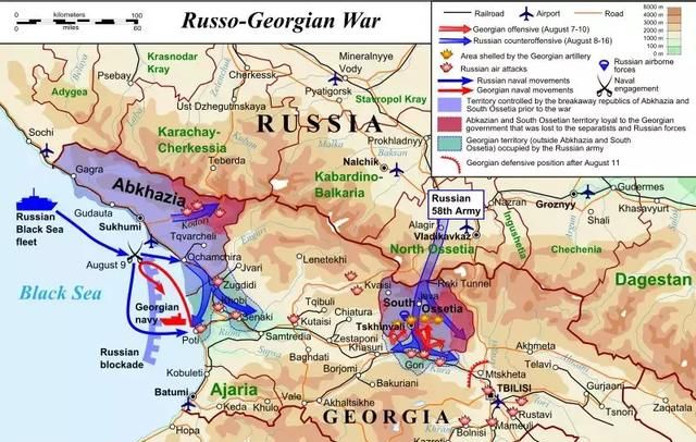 不自量力：格鲁吉亚胆敢与俄罗斯开战，普京仅用5天速战速决