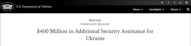沙利文秘密访问乌克兰首都基辅，美国向乌克兰追加4亿美元军事援助
