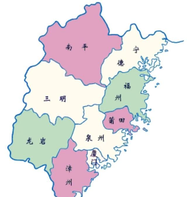 福建省拥有5个大城市，2个中等城市：漳州市入围，13个小城市