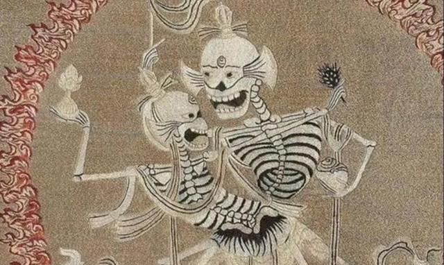 中国最诡异的画作《骷髅幻戏图》，孩童与骷髅结合，有什么含义？