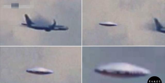 20米直径5倍高超音速UFO极近距离掠过客机，中间还有圆形悬窗