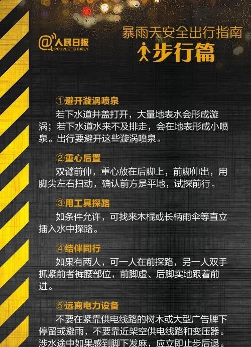 这份自救指南很实用！面对洪水时自救的正确姿势是→